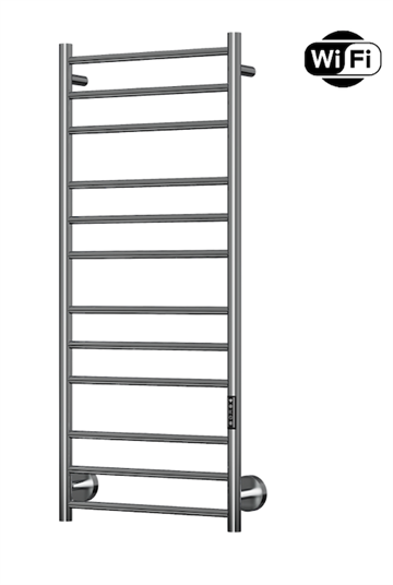 TVS Plus 12L El-håndklædetørrer m/timer og Wifi 1160 x 500 mm, Krom